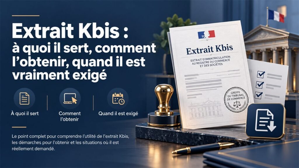 Extrait Kbis : à quoi il sert, comment l’obtenir, quand il est vraiment exigé